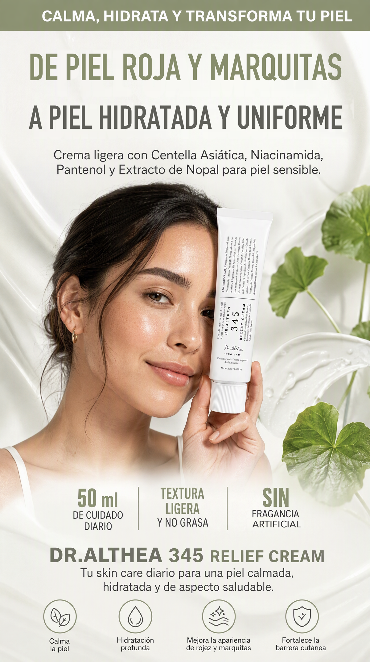 Dr. Althea 345 Relief Cream | Crema Coreana Calmante e Hidratante