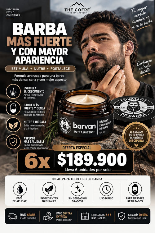 Barvan - Estimulador de Crecimiento de Barba