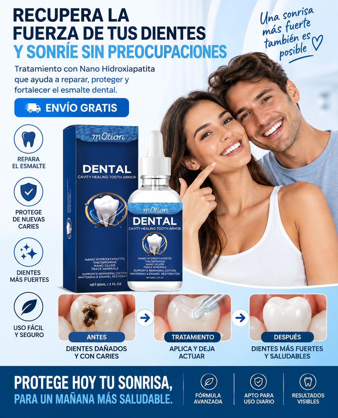 Dental Cavity Healing Tooth Armor Landing