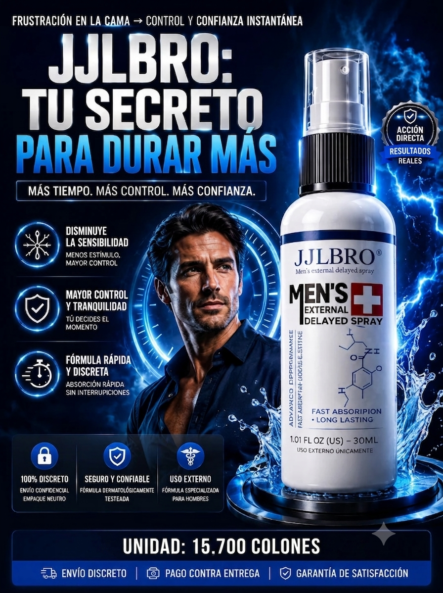 Spray Retardante Masculino JJLBRO® | Más Control y Duración