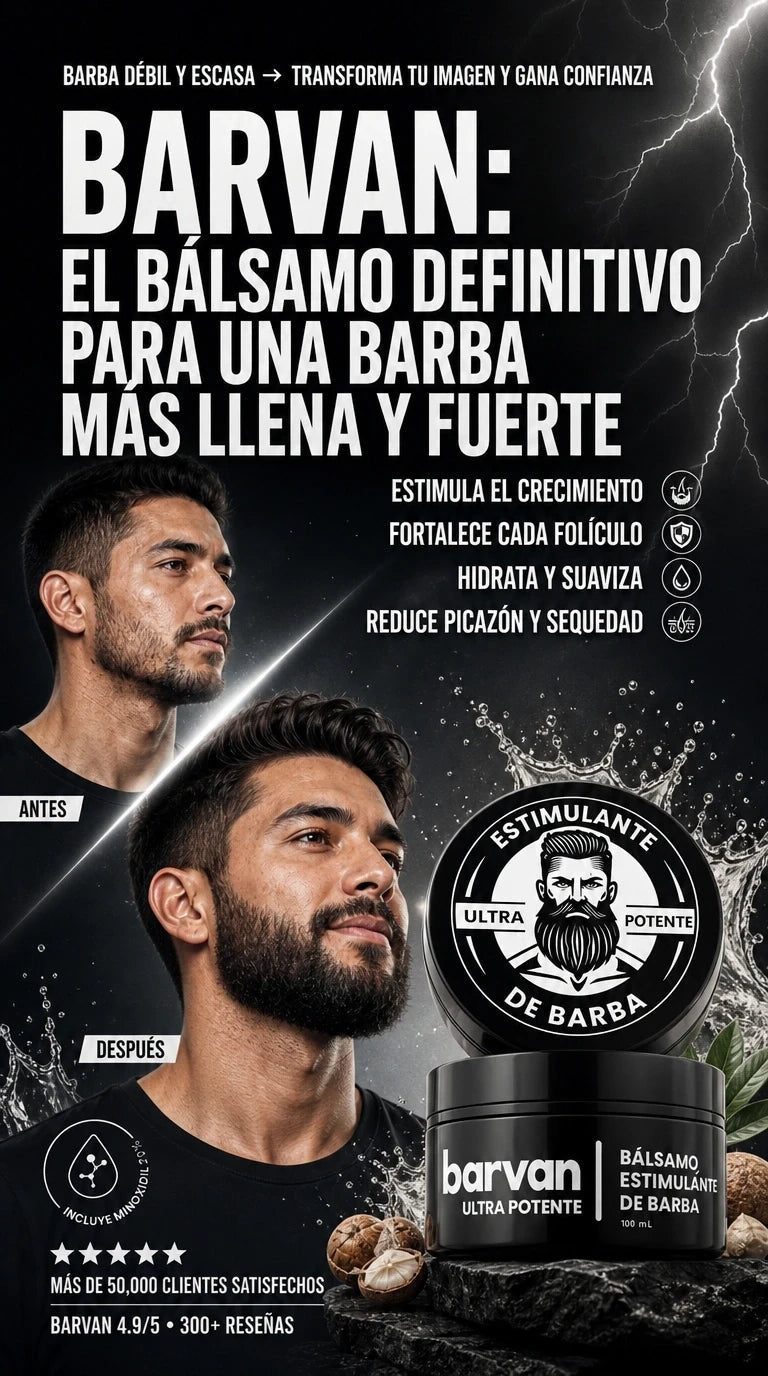 Barvan - Estimulador de Crecimiento de Barba